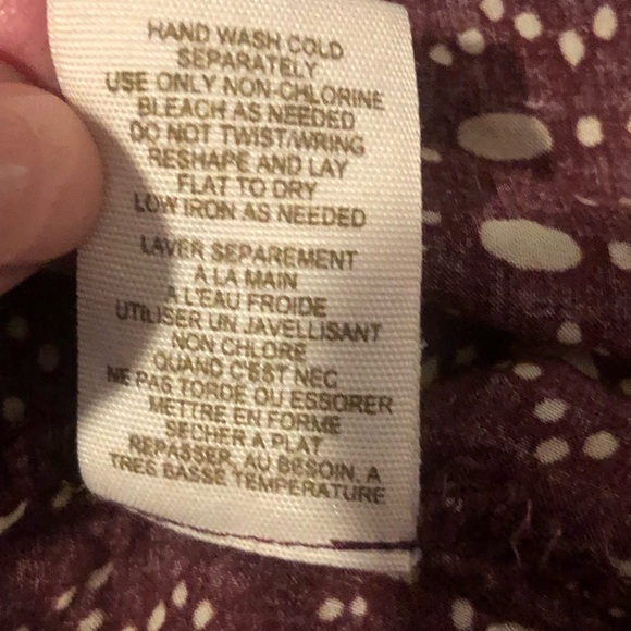 Free People Cap-Sleeve Baby Doll Waist Floral Print Top Sz S - Picture 12 of 12